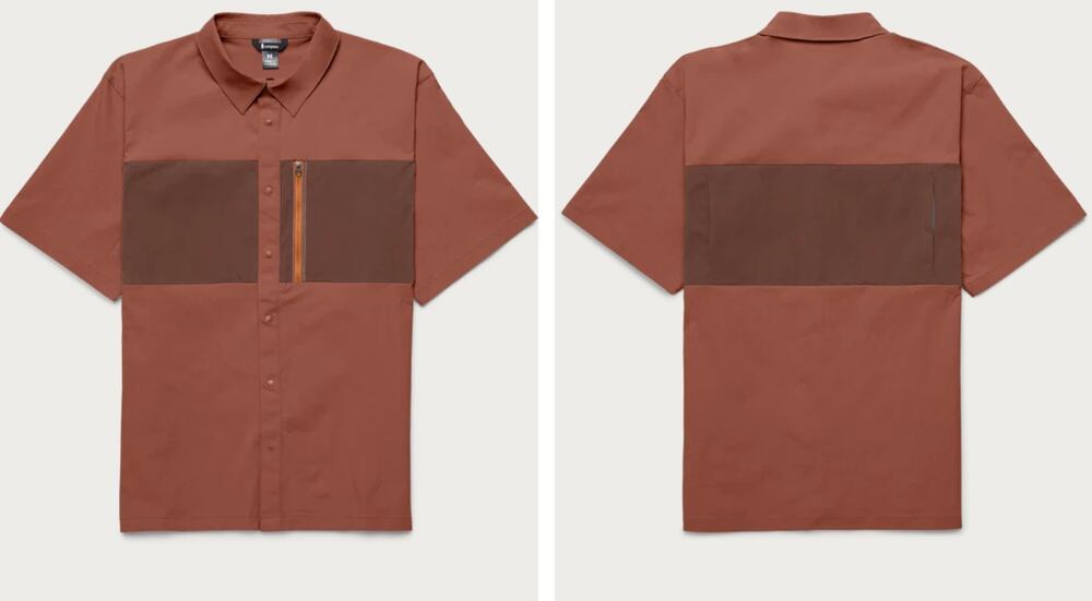 cotopaxi Sumaco Short-Sleeve Shirt in Faded Brick/Acorn - Men's sz. XL